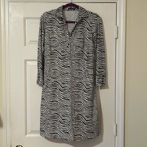 J. McLaughlin Zebra Shirt Dress